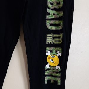 Black Graphic Women's Pants